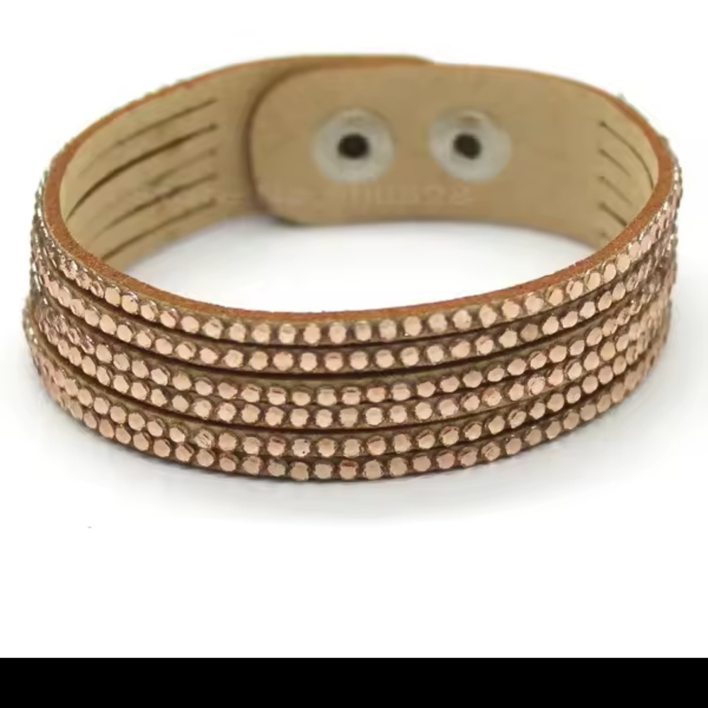 Elegant Gold Studded Bracelet